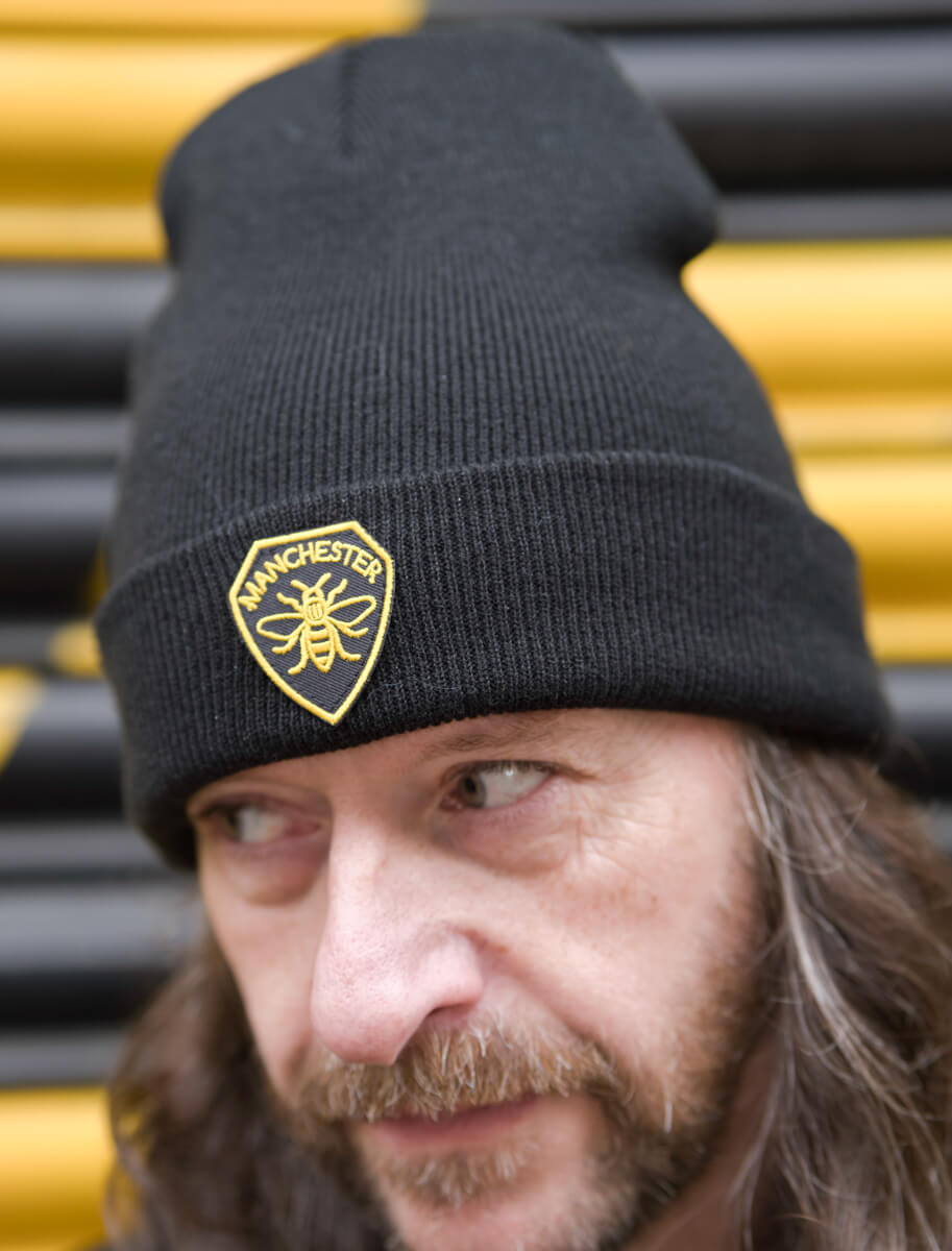 Manchester Shield Patch Black Beanie