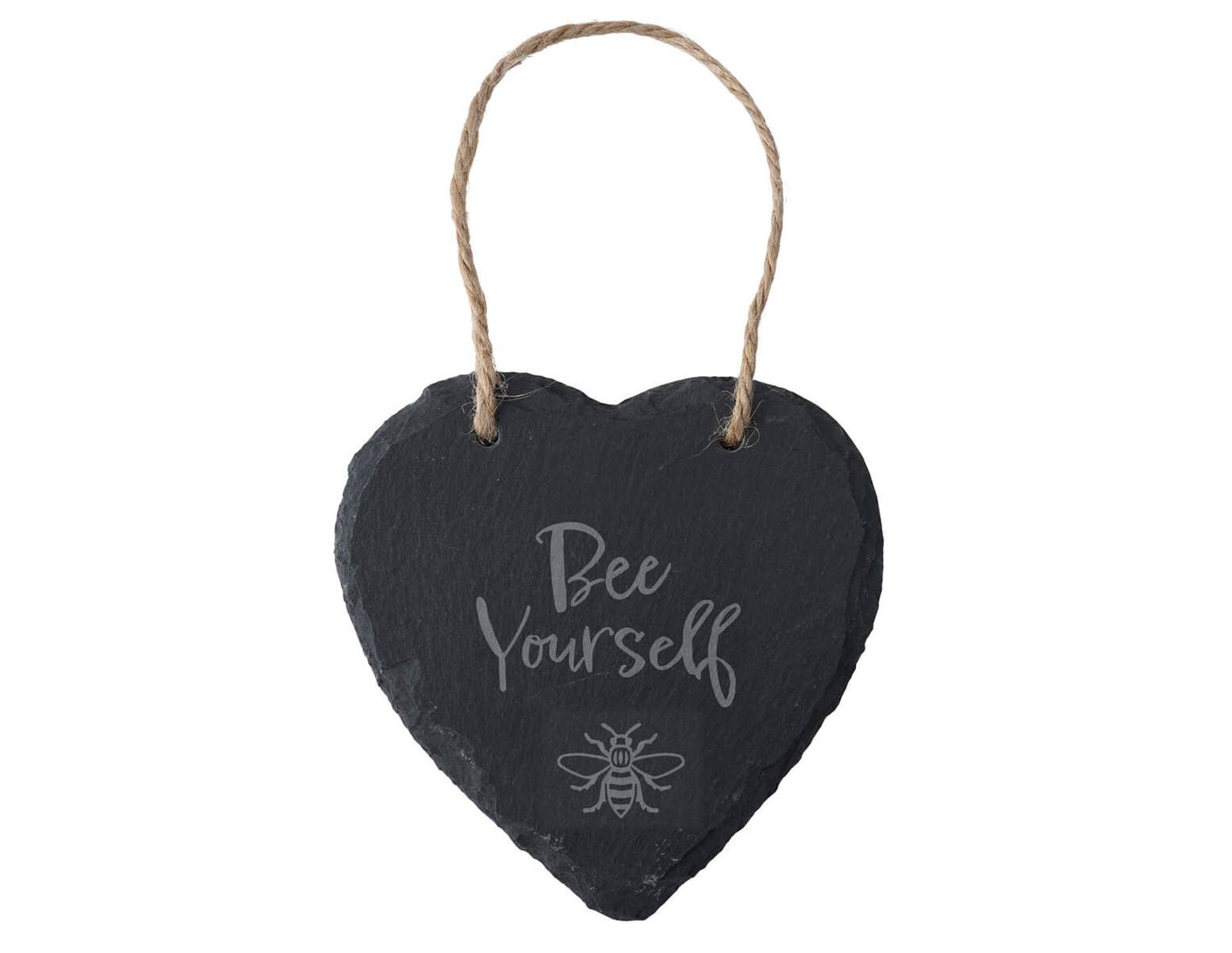 Bee Yourself Slate Heart Decoration | The Manchester Shop