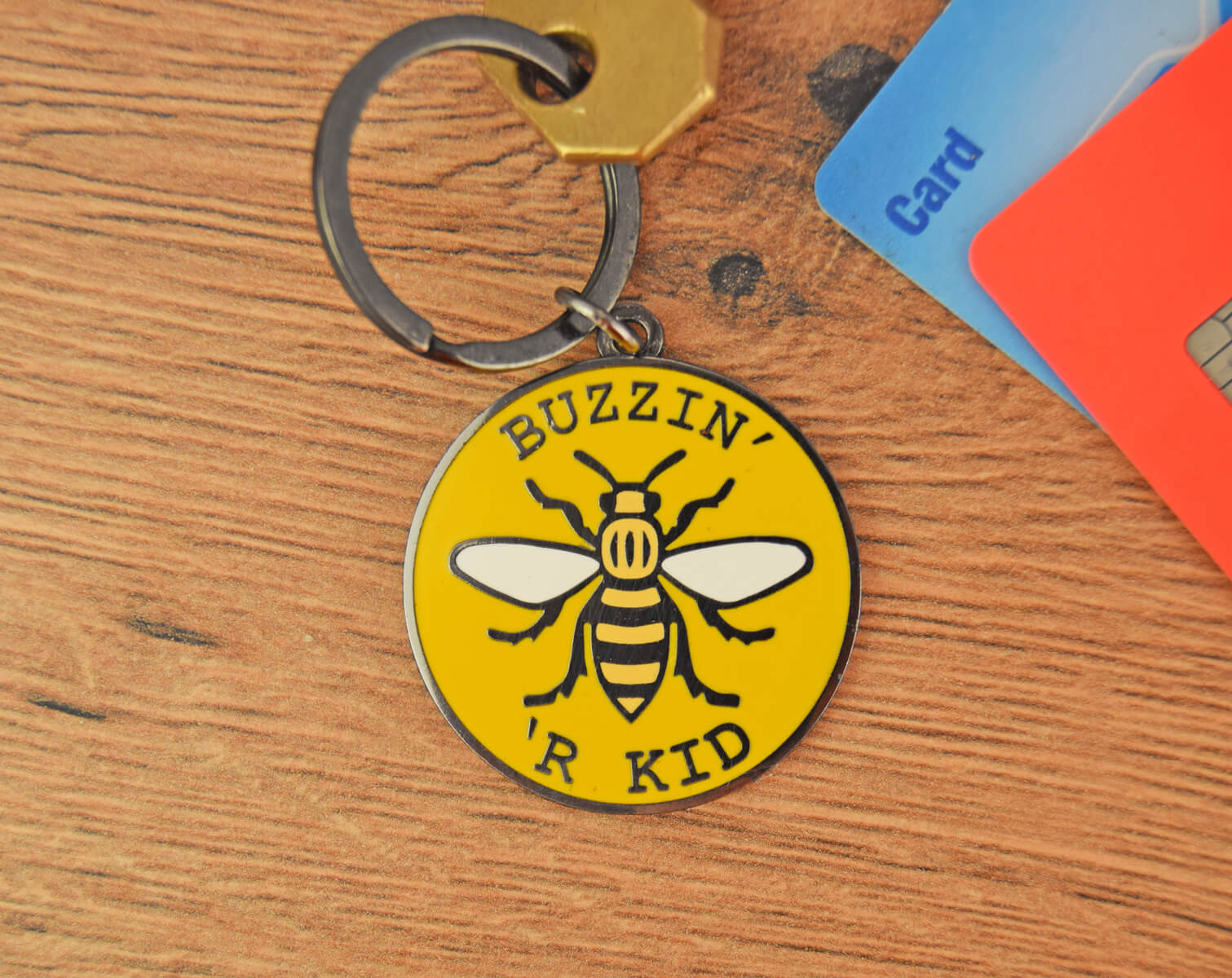 Buzzin' 'R Kid Keyring | The Manchester Shop