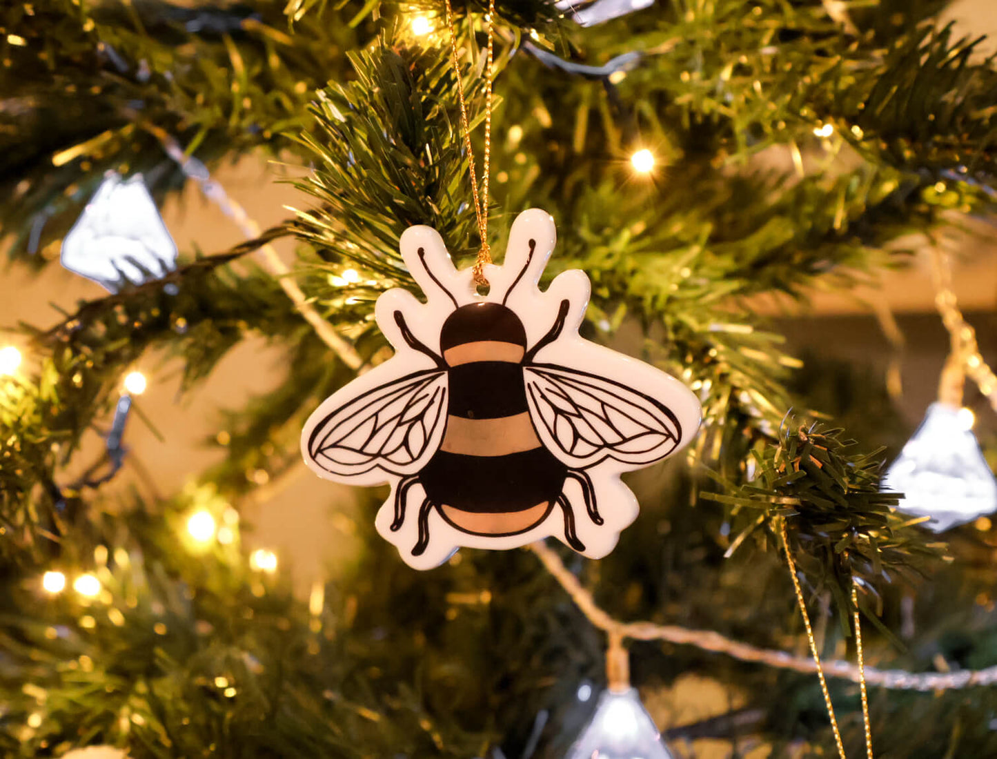 Ceramic Bee Ornament