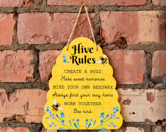 Hives Rules Sign | The Manchester Shop