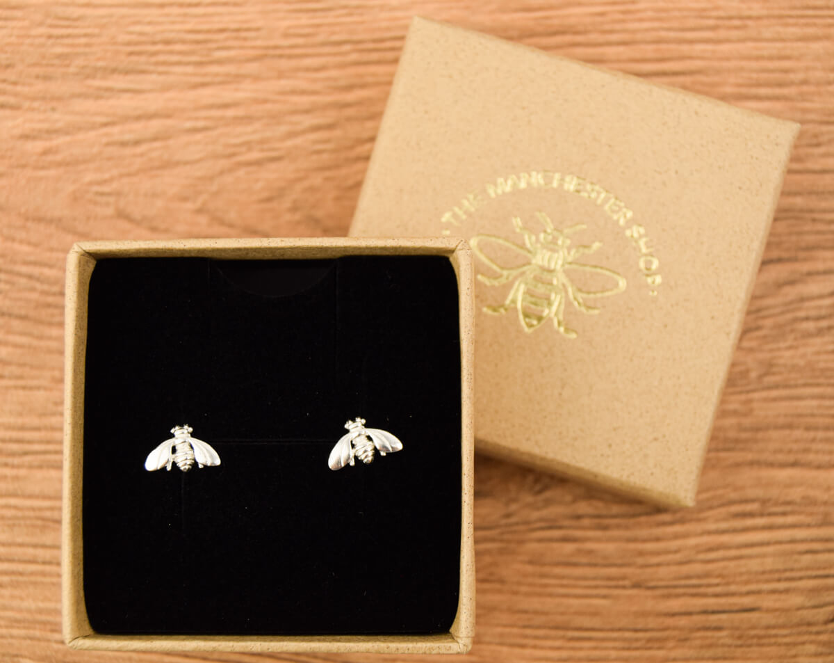 Moth Sterling Silver Studs | The Manchester Shop