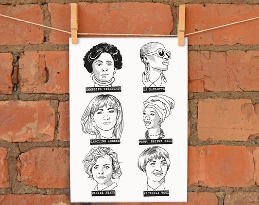 Manchester Women A4 Print | The Manchester Shop