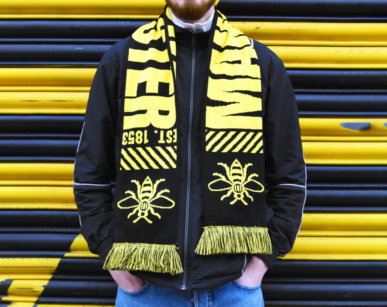 Manchester Bee Football Scarf | The Manchester Shop