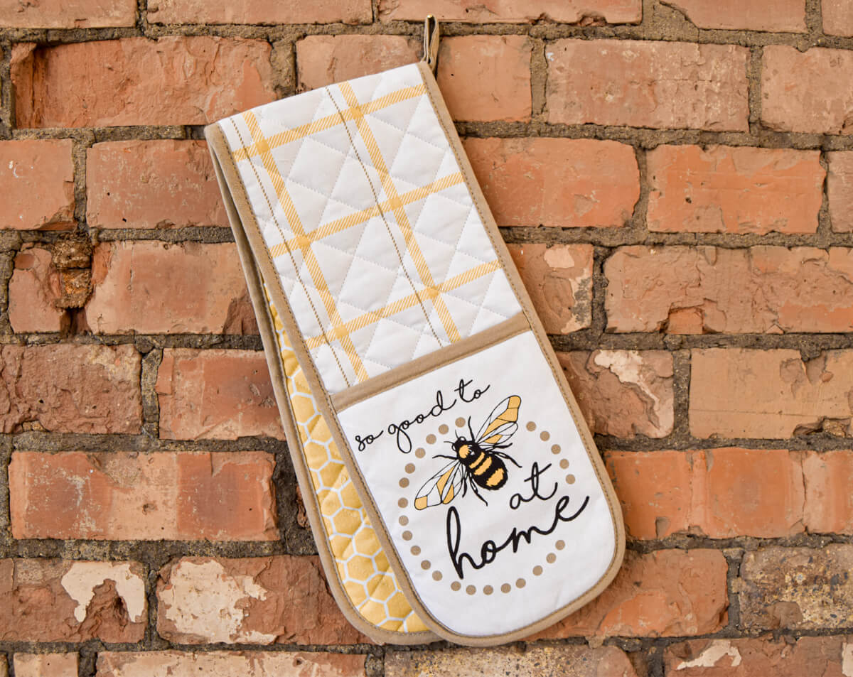 So Good to Bee at Home Double Oven Gloves | The Manchester Shop